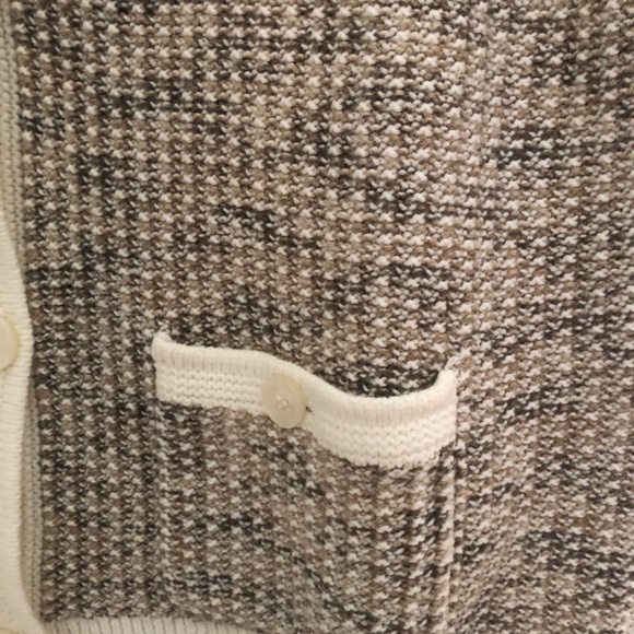 J. CREW Cardigan Sweater Women's X Large Multi Pockets Short Sleeve Button Front - Picture 6 of 8